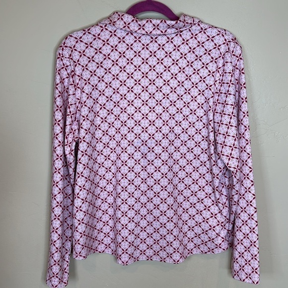 Adonna 2-pc pajamas pink white print includes Pants & Long sleeve top L/XL - Picture 5 of 10